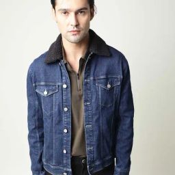 Rare Rabbit Blue Regular Fit Solid Jacket-picture-43