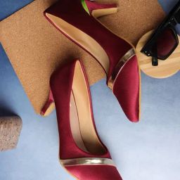 Elle Women's Maroon Stiletto Pumps-picture-26