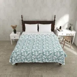 JaipurFabric Persian Green Mulmul Cotton 150 GSM Reversible Ac Dohar image 4