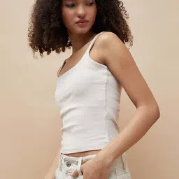 Ginger By Lifestyle Light Beige Regular Fit Top image 3