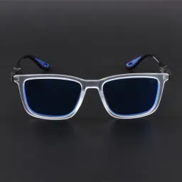 Voyage Blue Polarised and UV Protected Lens Square Unisex Sunglasses image 2