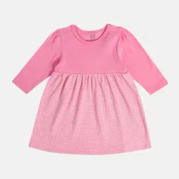 Miniklub Girls Orange & Pink Regular Fit Knitted Dress - Pack of 2 image 4