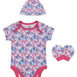 mothercare Infant Baby Multicoloured Printed Bodysuit with Beanie & Socks-picture-14