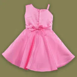 Wish Karo Kids Light Pink Applique Frock image 2