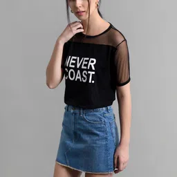 RC NEOEN Print Sheen Cotton Crop Top image 3