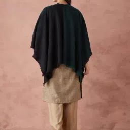 Fabindia Green Wool Woven Wrap image 2