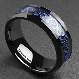 MEENAZ Unisex Set Of 2 Silver-Plated Stainless Steel Finger Rings-picture-36