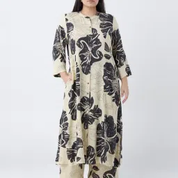 Diza by Westside Off-White Floral Printed Ethnic Pants image 3