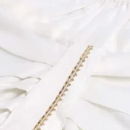 VASTRAMAY Boys White & Gold Printed Full Sleeves Kurta Sets image 5