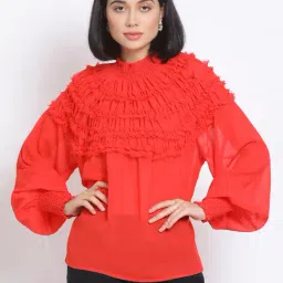 Oxolloxo Red Regular Fit Top-picture-11