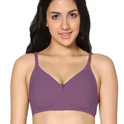 IN CARE Purple Cotton T-Shirt Bra-picture-15
