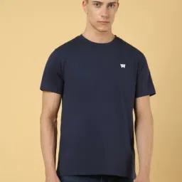 Wrangler Blue Cotton Regular Fit T-Shirt-picture-26