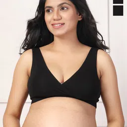 House Of Zelena Women's Pack of 3 Maternity Bra-picture-41