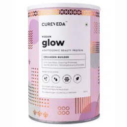 Cureveda Vegan Glow Plant Based Collagen Builder Vegan And Natural Beauty Protein Powder-image-21