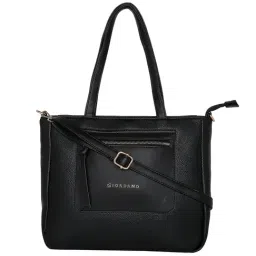 Giordano Black Solid Large Shoulder Handbag-picture-14