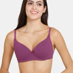 Zivame Purple Medium Coverage T-Shirt Bra-picture-21