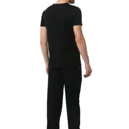 Vimal Jonney Black Cotton Regular Fit Nightwear Set image 2