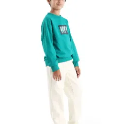 Rare Ones Boys Off White Regular Fit Trackpants image 3