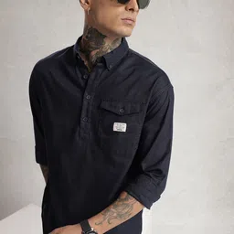 WROGN Pure Cotton Oversized Casual Shirt-picture-27