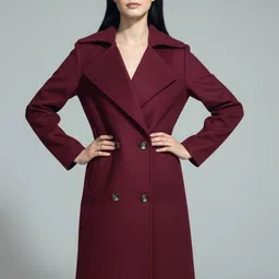 Plagg Notched Lapel Double-Breasted Overcoat-picture-15