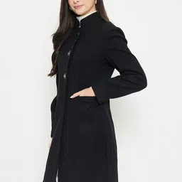 Madame Mock Collar Longline Overcoat image 5