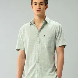 Arrow Sport Men Textured Air Soft Classic Fit Pure Cotton Casual Shirt-image-21