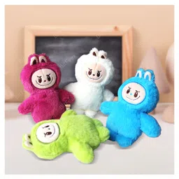 BitFeex Labubu Soft Toy Cute Plush Cotton Birthday Gift for Kids Cuddly, Safe, and Collectible Stuffed Toy for 3+ Years Boys & Girls, Color May Vary-Pack of 1 pcs image 5