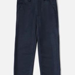 Allen Solly Junior Navy Solid Trousers-picture-2