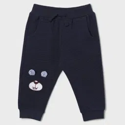 Juniors by Lifestyle Boys Navy Cotton Applique Joggers-picture-25