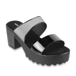 Mochi Women's Black Casual Sandals-picture-33