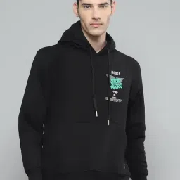 cloak & decker by monte carlo Cloak & Decker Mens Printed Black Hooded Neck Full Sleeve Sweatshirt-picture-24