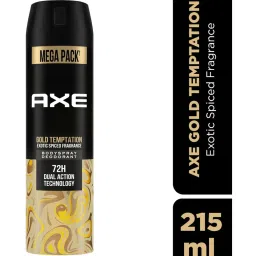 Axe Gold Temptation Bodyspray Deodorant - 215 ml image 3