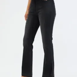 Elle Black Bootcut Solid Jeans image 3