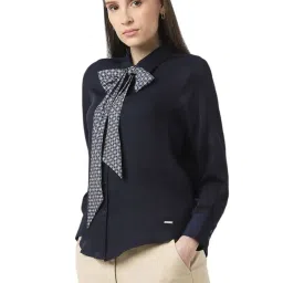 Van Heusen Navy Regular Fit Shirt image 3