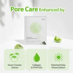 SUNGBOON EDITOR Green Tomato Pore Lifting Ampoule Mask - 23 gm image 4