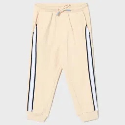 Juniors by Lifestyle Boys Off White Cotton Striped Joggers-image-53