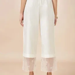 Rangmanch by Pantaloons White Embroidery Pant image 2