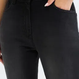 Elle Black Bootcut Solid Jeans image 5