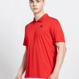 Adidas Red Regular Fit Sports Polo image 3