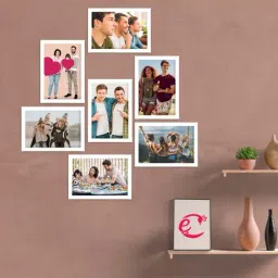 eCraftIndia Memory Wall Collage Photo Frame - Set of 7 Photo Frames for 7 Photos of 5'x7'-image-29
