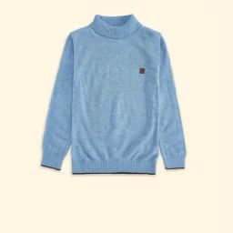 Pantaloons Junior Blue Regular Fit Full Sleeves Sweater-picture-36