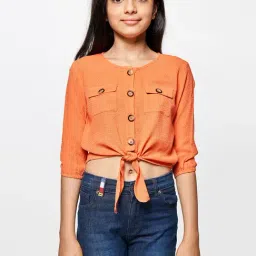 Global Desi Girl Coral Regular Fit Top-picture-30