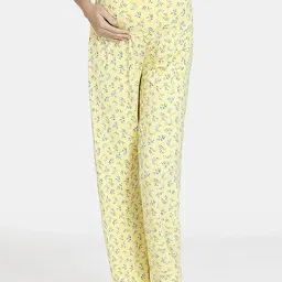 Zivame Yellow Printed Pyjamas-image-3