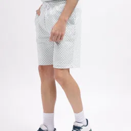 Iconic Men Gingham Regular Fit Cotton Shorts image 3