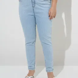 Gia by Westside Blue High-Rise Denim Jeggings-picture-42