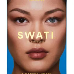 Swati Cosmetics Coloured Contact Lenses - Sapphire (6 Months, Power -6.00) image 2