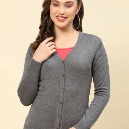 Monte Carlo Grey Textured Cardigan-image-105