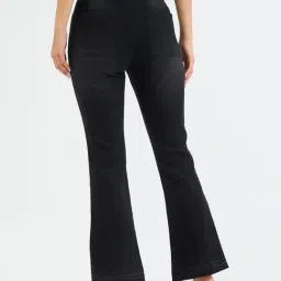 Elle Black Bootcut Solid Jeans image 2