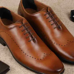 Metro Men's Tan Oxford Shoes-picture-33