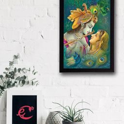 eCraftIndia Multicoloured Radha Krishna UV Wall Art-picture-32